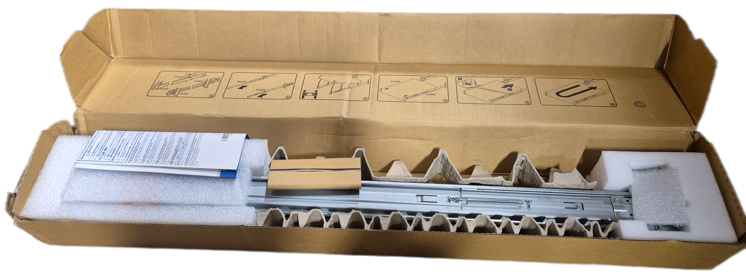 Dell PowerEdge R720 R730 R740 1U Sliding Ready Rack Rails Kit ( 0XV104 ) NOB