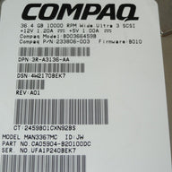 PR23112_CA05904-B20100DC_Fujitsu Compaq 36Gb SCSI 80 Pin 10Krpm 3.5in HDD - Image3