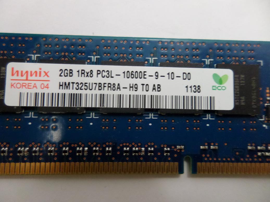 Hynix 2GB PC3-10600 DDR3-1333MHz 240-Pin DIMM  HMT325U7BFR8A-H9