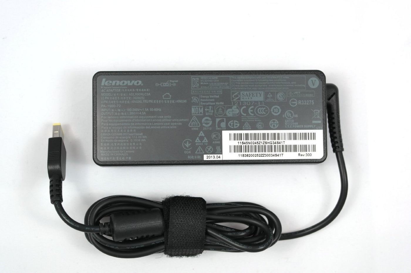 Lenovo 90W IN 100-240V OUT 20V 4.5A AC Adaptor ( ADLX90NDC3A ) USED