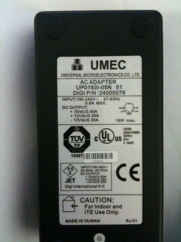 IBM AC Adaptor UMEC (UP0193I 05N 93H7091 USED)