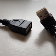 Sinforcon USB angled AM to USB AF serial connector cable (CAB0006)