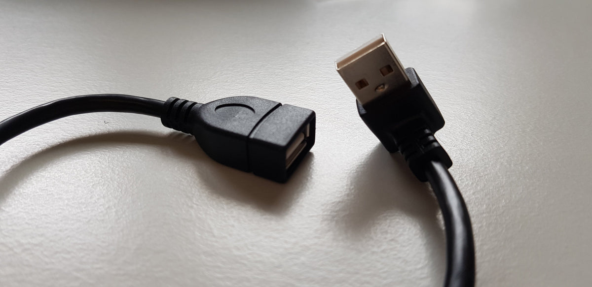 Sinforcon USB angled AM to USB AF serial connector cable (CAB0006)