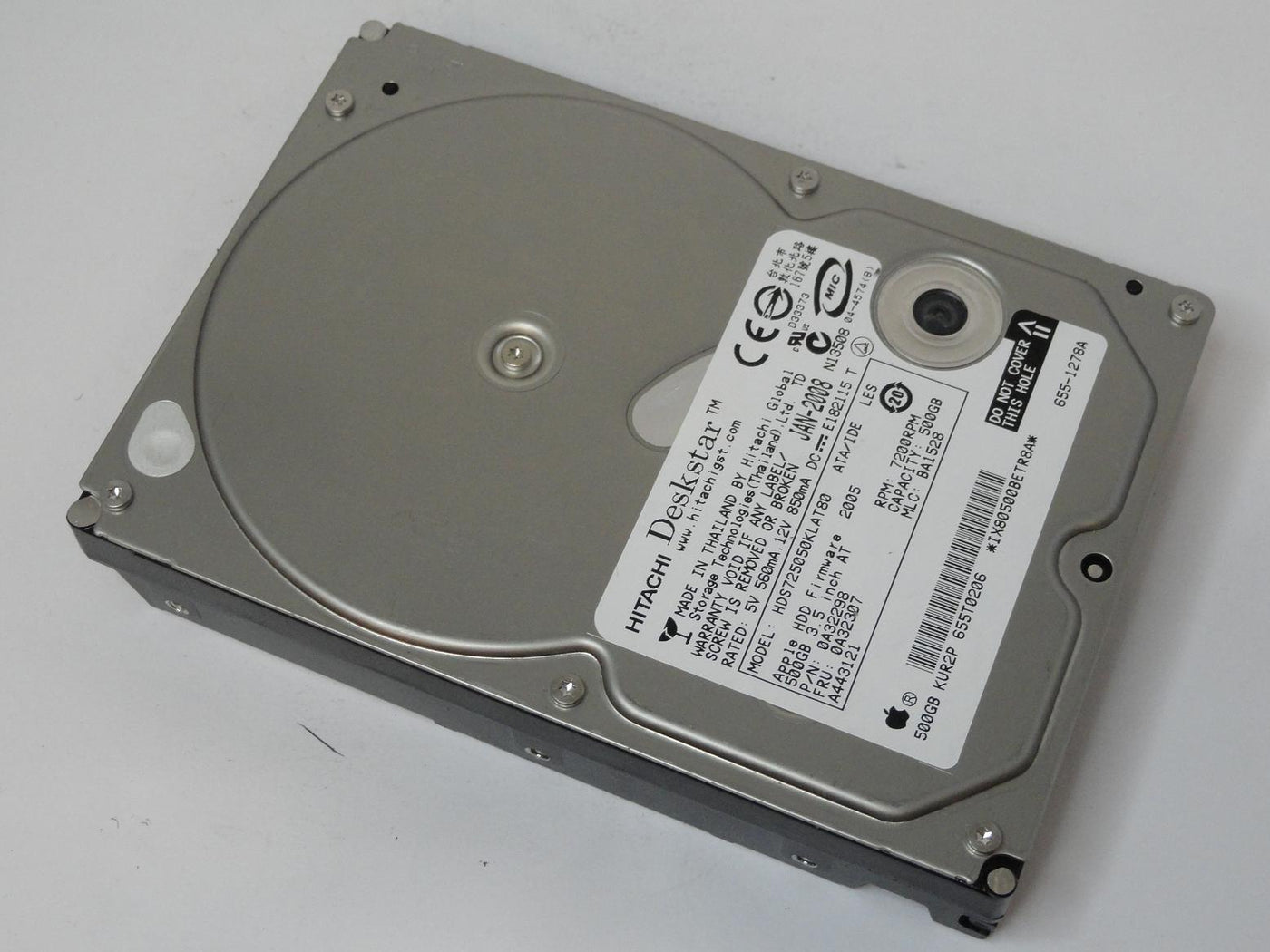 0A32298 - Hitachi Apple 500GB IDE 7200rpm 3.5in HDD - Refurbished