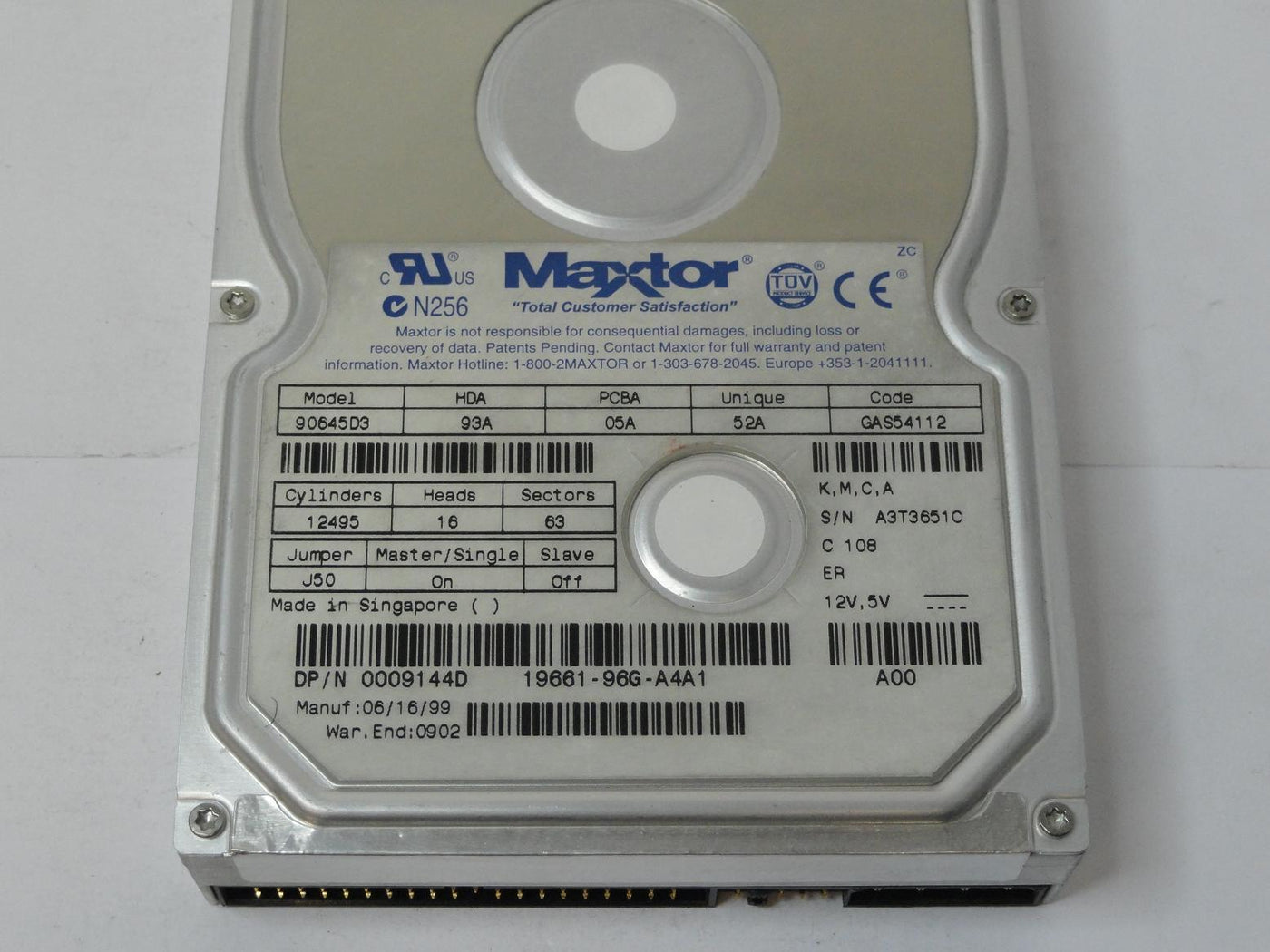 MC2020_90645D3_Dell / Maxtor 6.4GB IDE 54000rpm 3.5" HDD - Image3