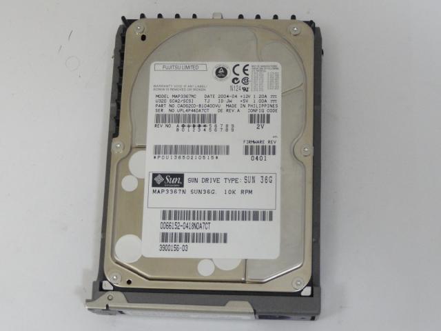 CA06200-B10400VU - Fujitsu SUN 36GB SCSI 80 Pin 10Krpm 3.5in HDD in Caddy - Refurbished