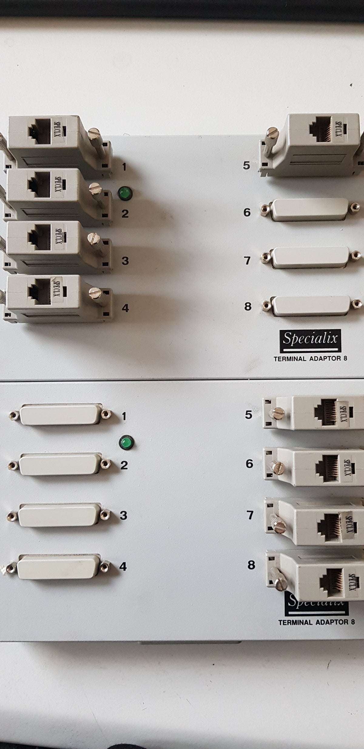 Specialix Terminal Adaptor, Two Connected,