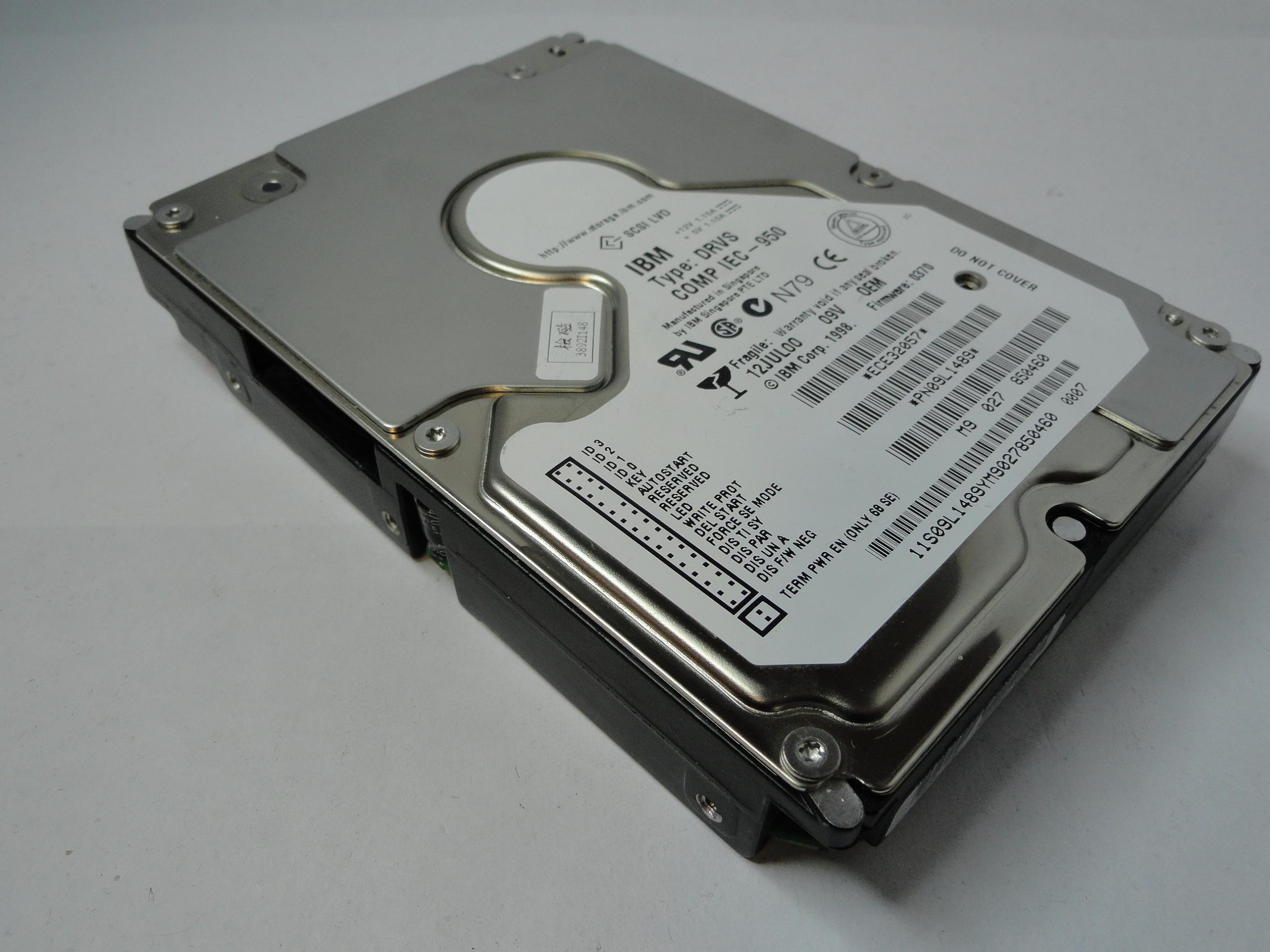 PR19630_09L1489_IBM 9.1Gb SCIS 68 Pi 7200rpm 3.5in HDD - Image3