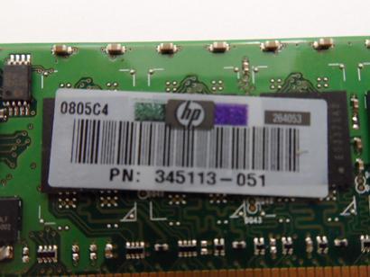 Samsung HP 1GB PC2-3200 DDR2-400MHz 240-Pin DIMM ( M393T2950CZP-CCCQ0 345113-051 ) REF