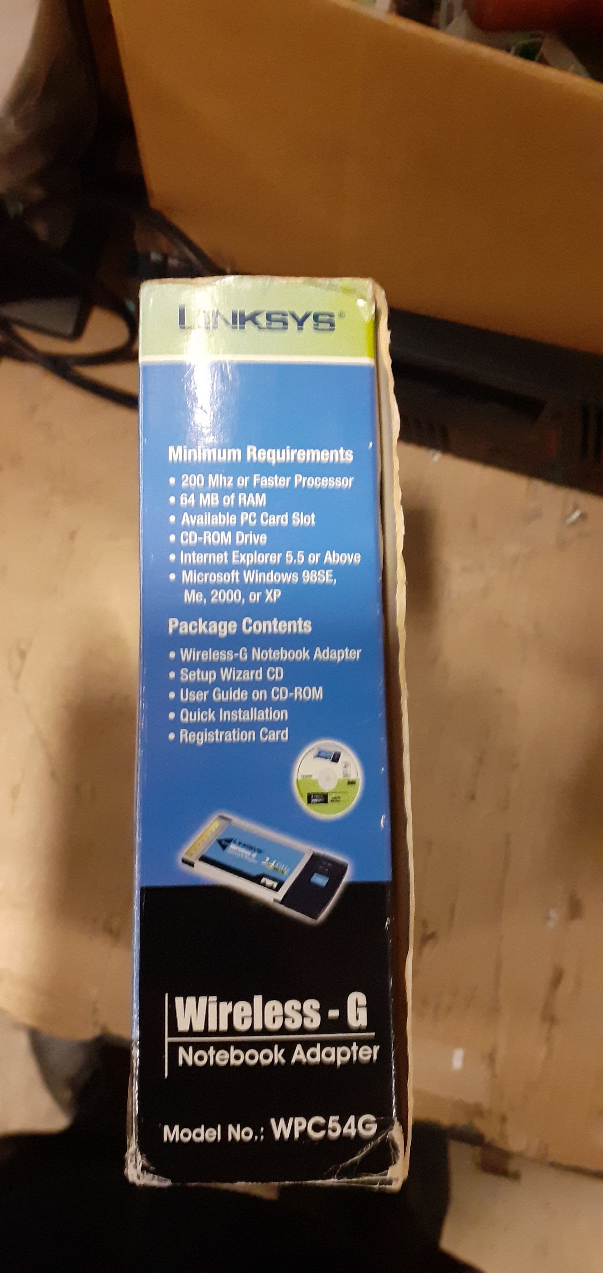 Linksys PCMC0IA Card ( WPC54GS/UK   Linksys )