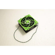 JMC 12V PC Cooling Fan Black With Green Faceplate ( 1212711PW-10 371-2108-01 ) REF