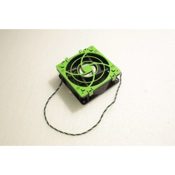 JMC 12V PC Cooling Fan Black With Green Faceplate ( 1212711PW-10 371-2108-01 ) REF