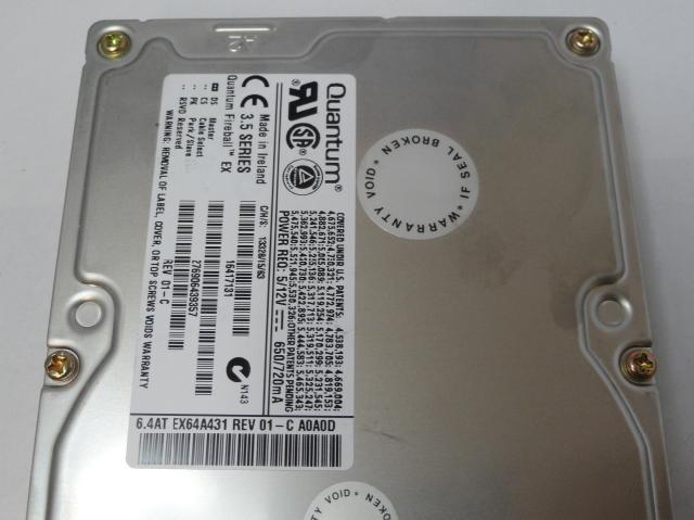 PR22367_EX64A012_Quantum 6.4Gb IDE 5400rpm 3.5in HDD - Image3