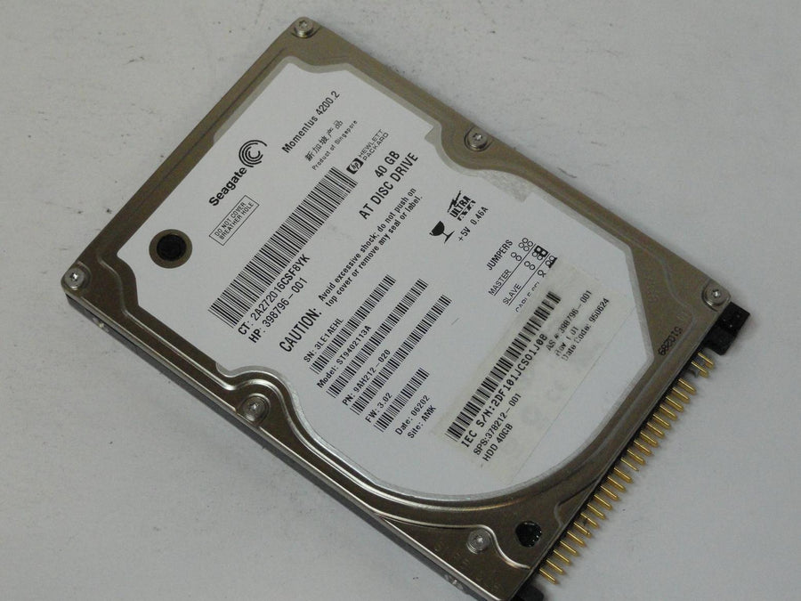 9AH212-020 - Seagate HP 40GB IDE 4200rpm 2.5in HDD - Refurbished