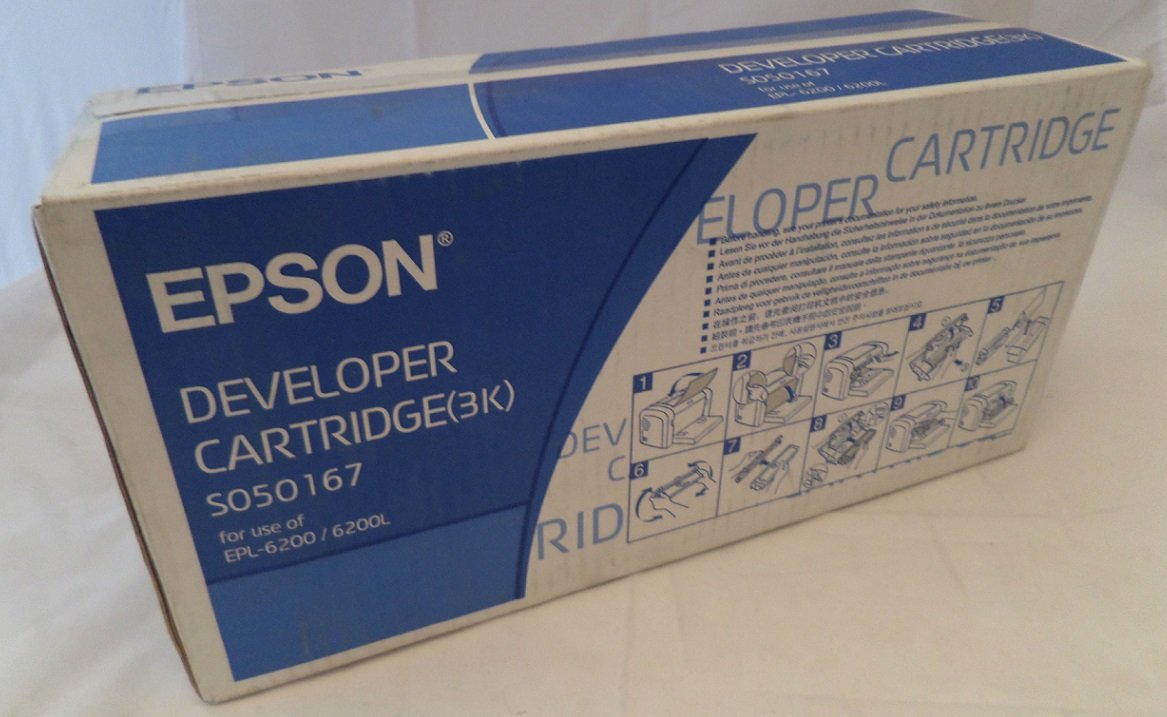 C13S050167 - Epson Developer Cartridge (3K) for use with EPL-6200 and EPL-6200L - NEW