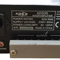 ADS Worldwide 30W Mixer Amplifier ( ADS30 ) USED