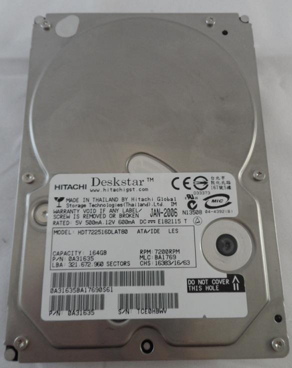 PR03642_0A31635_Hitachi 164G IDE 7200rpm 3.5in HDD - Image4