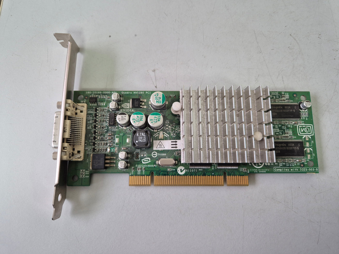 nVidia Quadro NVS 280 64MB PCI Graphics Card ( 350970-004 398686-001 ) USED