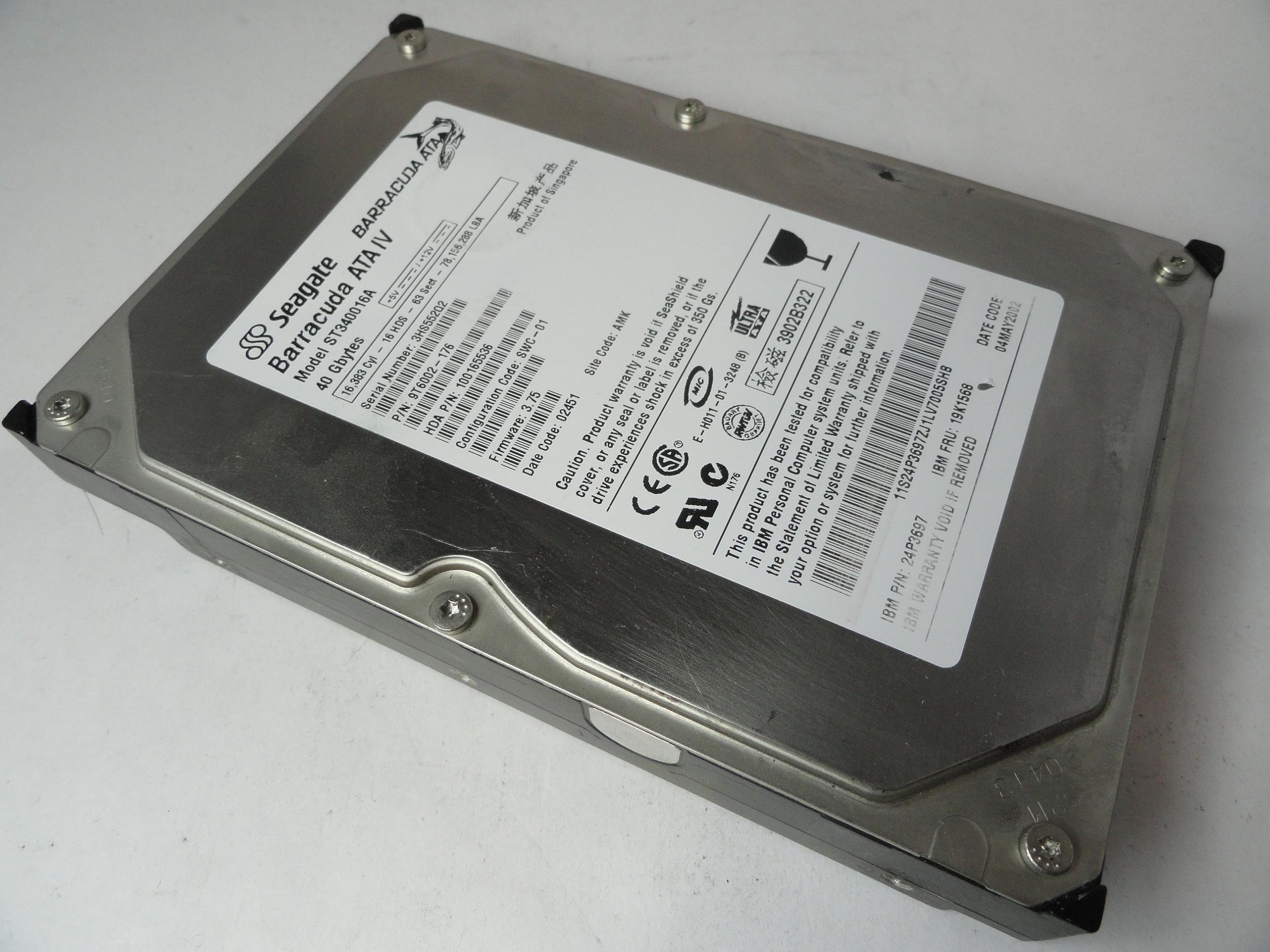 PR20852_9T6002-176_Seagate IBM 40GB IDE 7200rpm 3.5in HDD - Image4