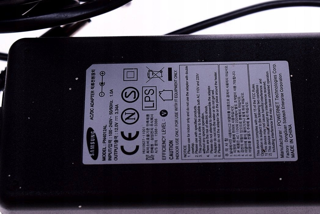 SAMSUNG ACDC Adaptor 12V 3.34A (PN4012AL USED)