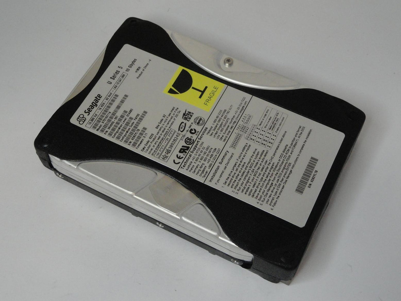 9R4005-301 - Seagate 10GB IDE 5400rpm 3.5in U Series 5 HDD - USED