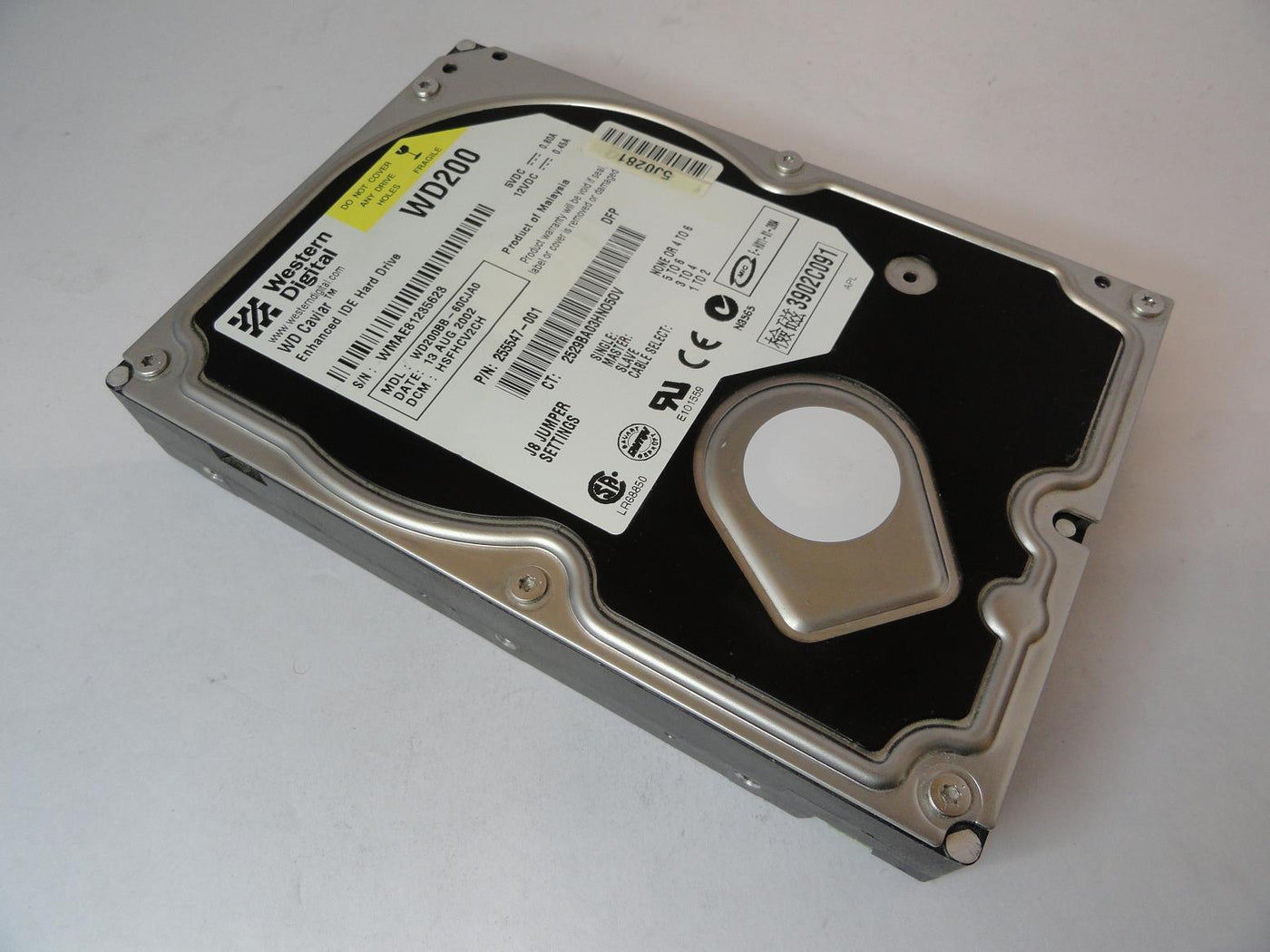 Western Digital HP 20GB IDE 7200rpm 3.5in HDD ( WD200BB-60CJA0 255547-001 180476-001 ) REF