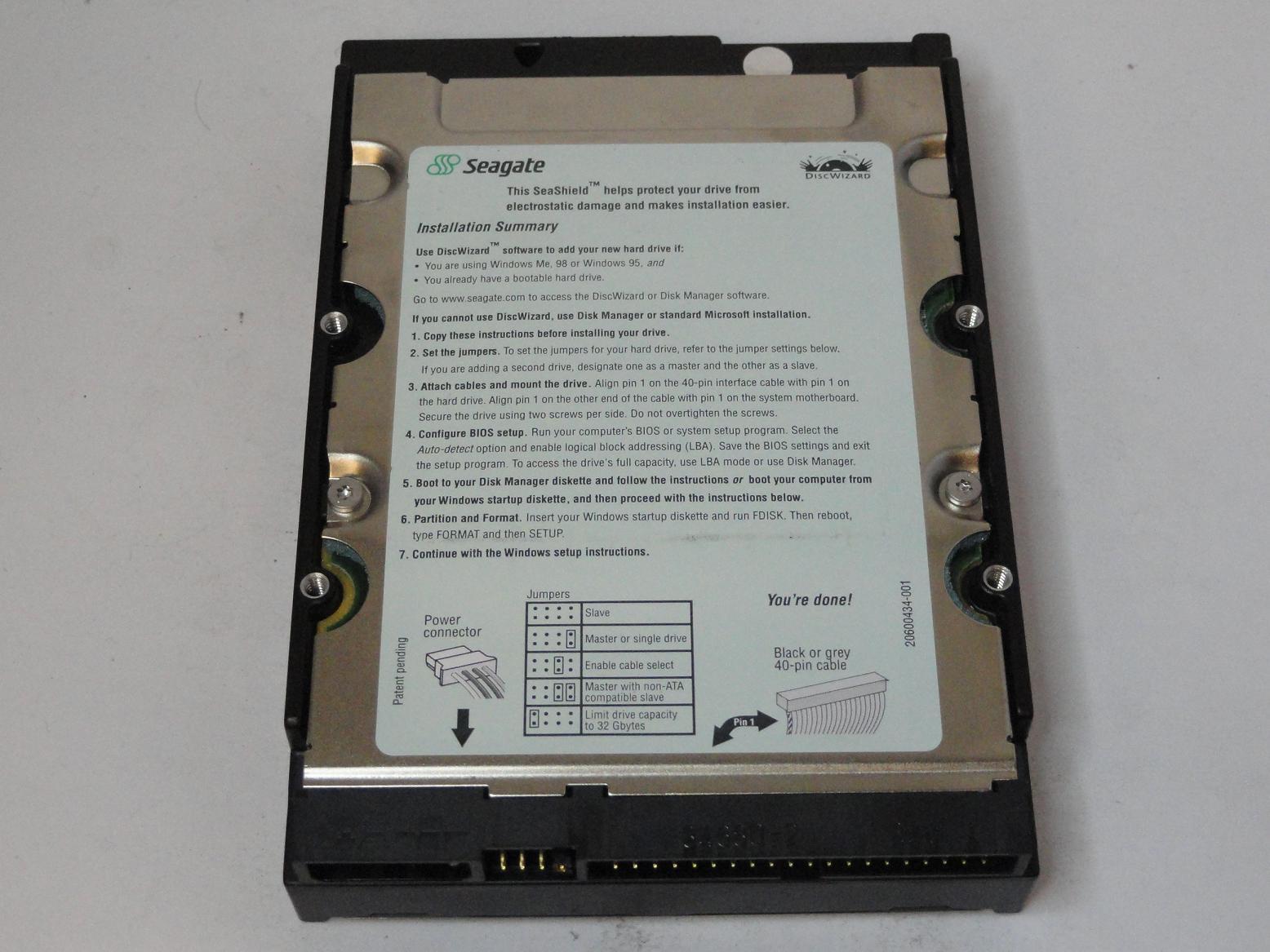 PR18914_9T6002-002_Seagate 40GB IDE 7200rpm 3.5in HDD - Image2