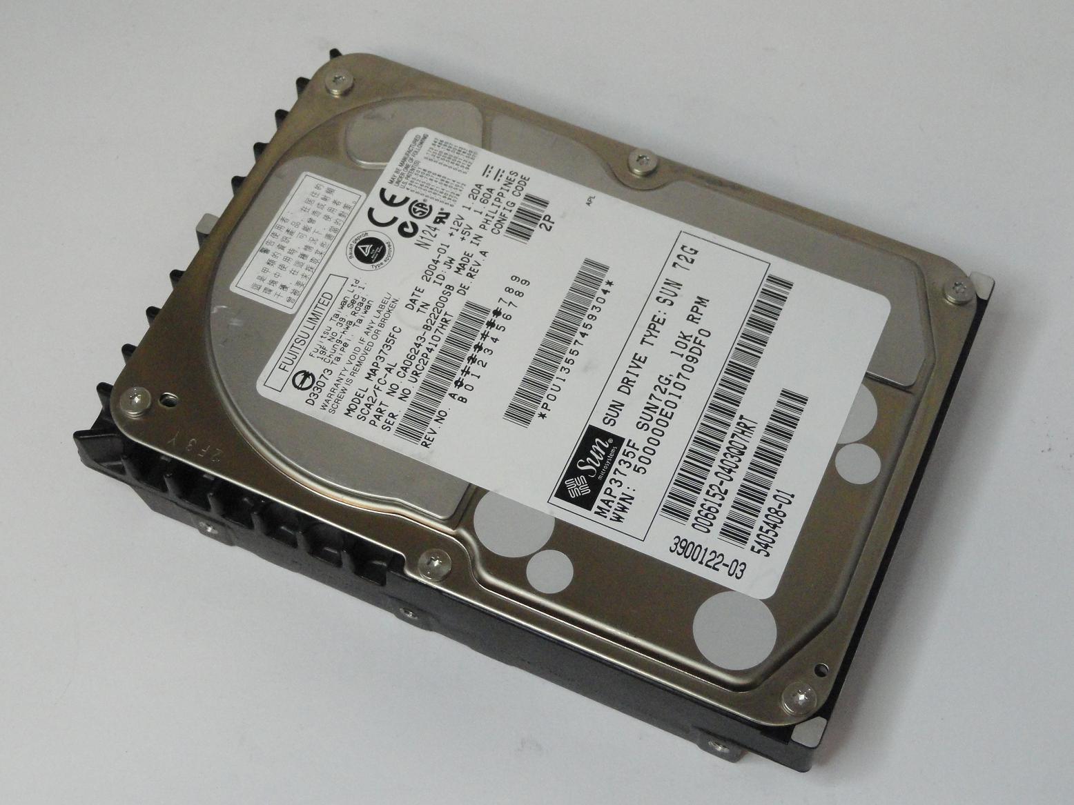 CA06243-B22200SB - Fujitsu Sun 72GB Fibre Channel 10Krpm 3.5in HDD - Refurbished