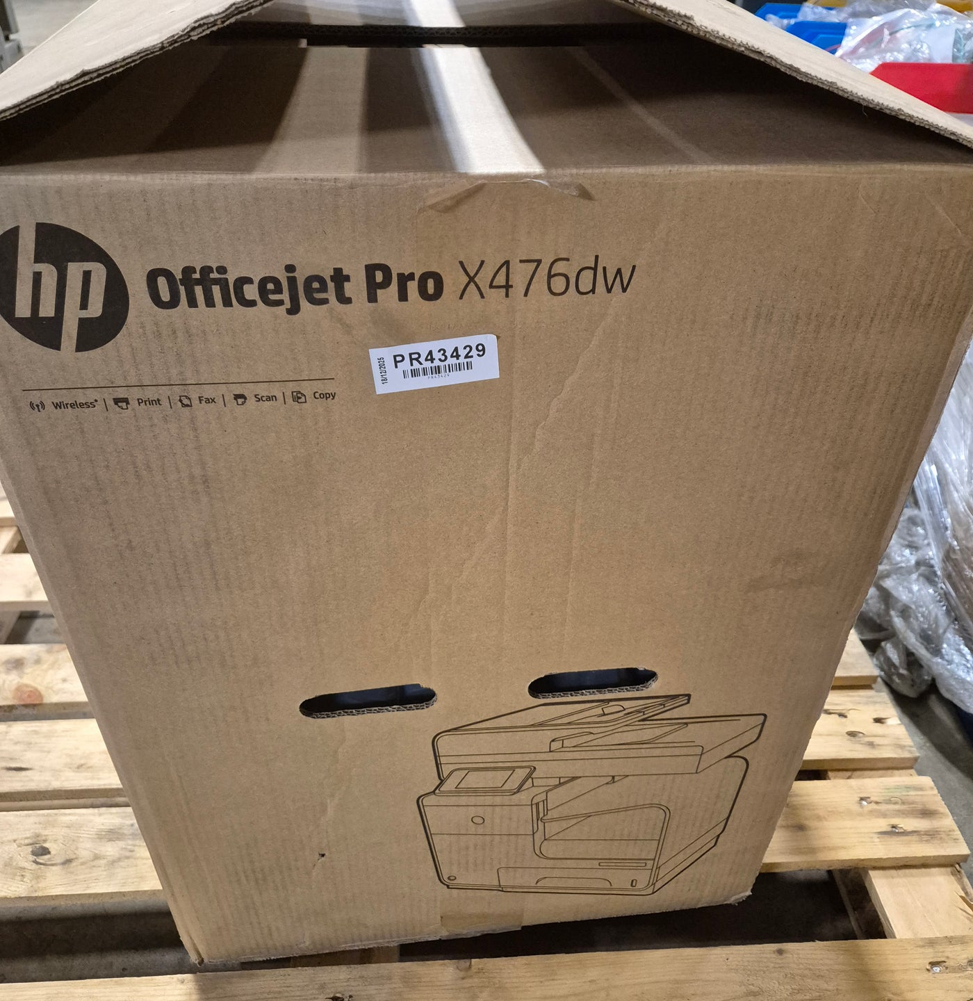 HP OfficeJet Pro x476DW multifunction printer w/ setup inks USED GRADE A