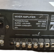 MajorCom 60W Mixer Amplifier ( MX60 ) USED