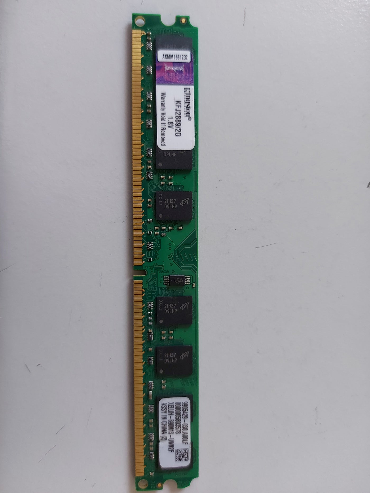 Kingston/HP 2GB PC2-5300 DDR2-667 DIMM Desktop RAM KFJ889/2G 9905429-030.A00LF