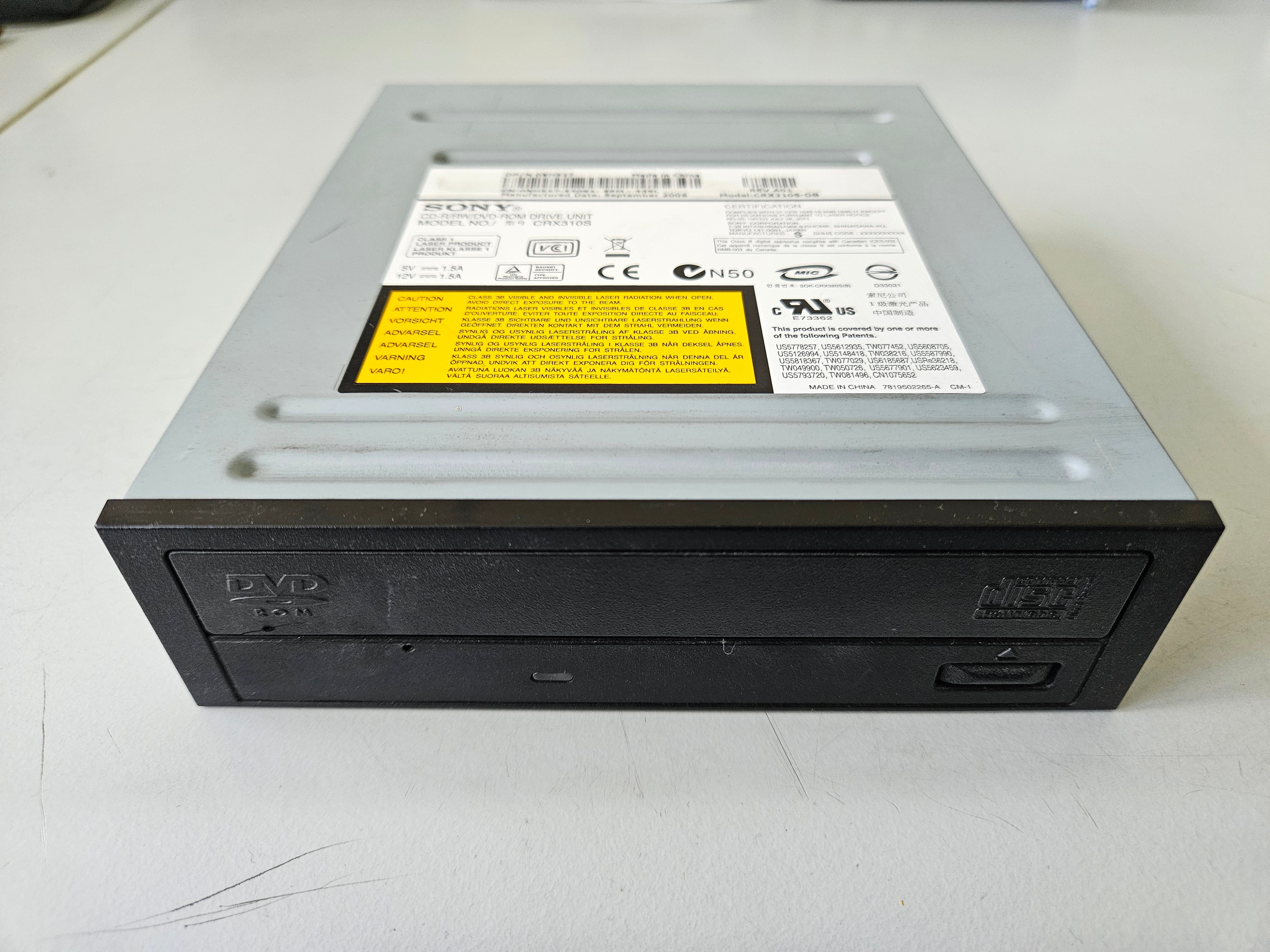 Sony Dell CD-R/RW/DVD-ROM Drive - Black Bezel ( CRX310S CRX310S-DB 0XH527 ) USED