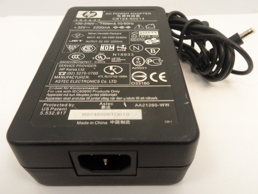HP DC32V 2.2A AC Power Adapter ( C8124-60014 ) USED