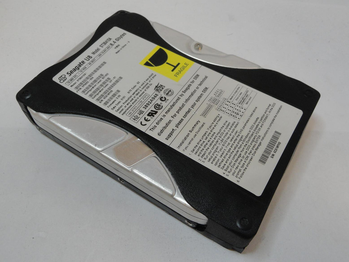 9P5002-004 - Seagate 8.4GB IDE 5400rpm 3.5in U Series 8 HDD - USED