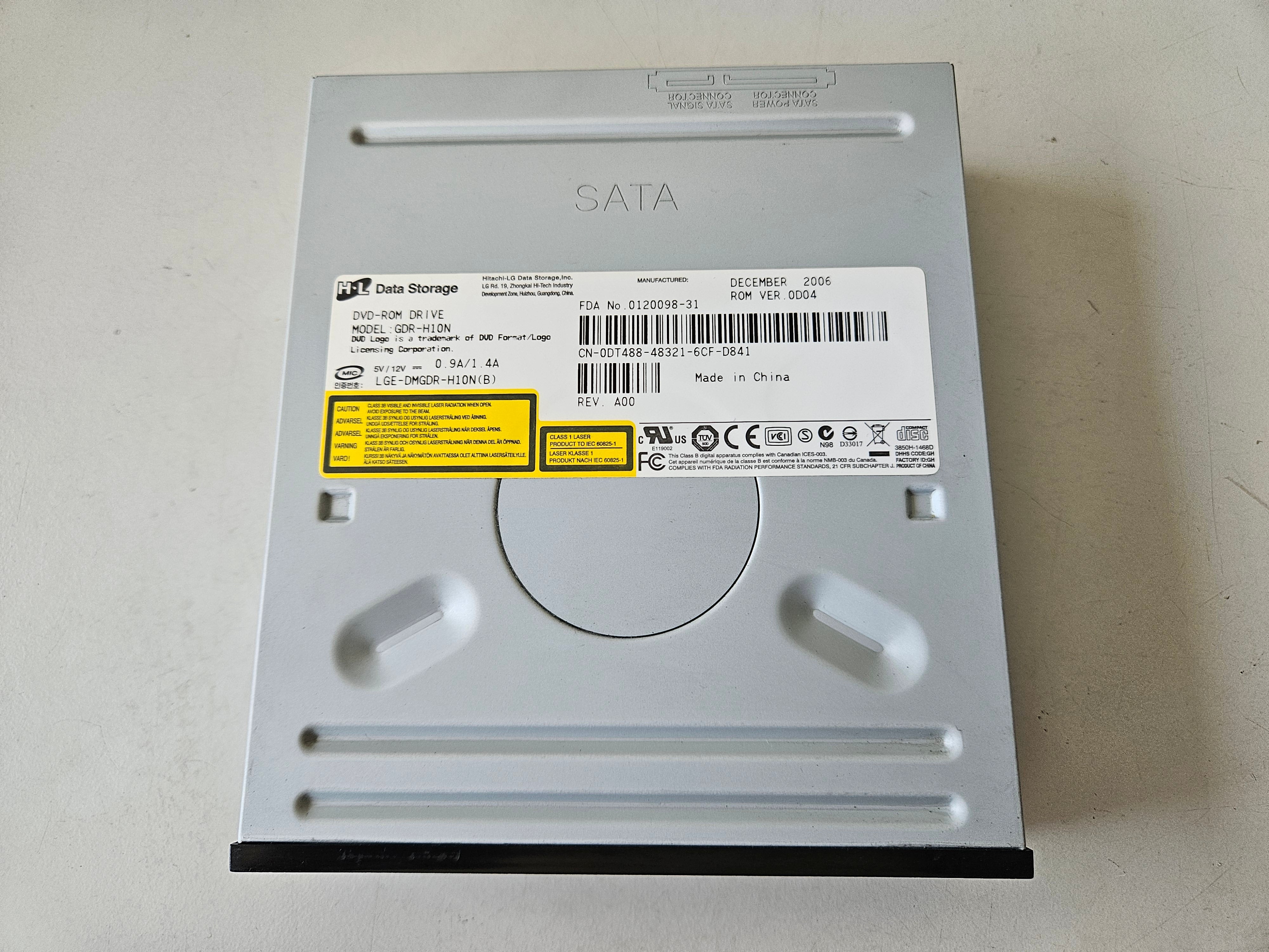 HL Data Storage Dell 16x SATA 5.25" DVD-ROM Drive ( GDR-H10N 0DT488 ) USED