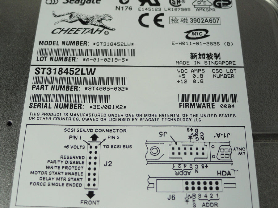 PR20864_9T4005-002_Seagate 18.2GB SCSI 68 Pin 15Krpm 3.5in HDD - Image2