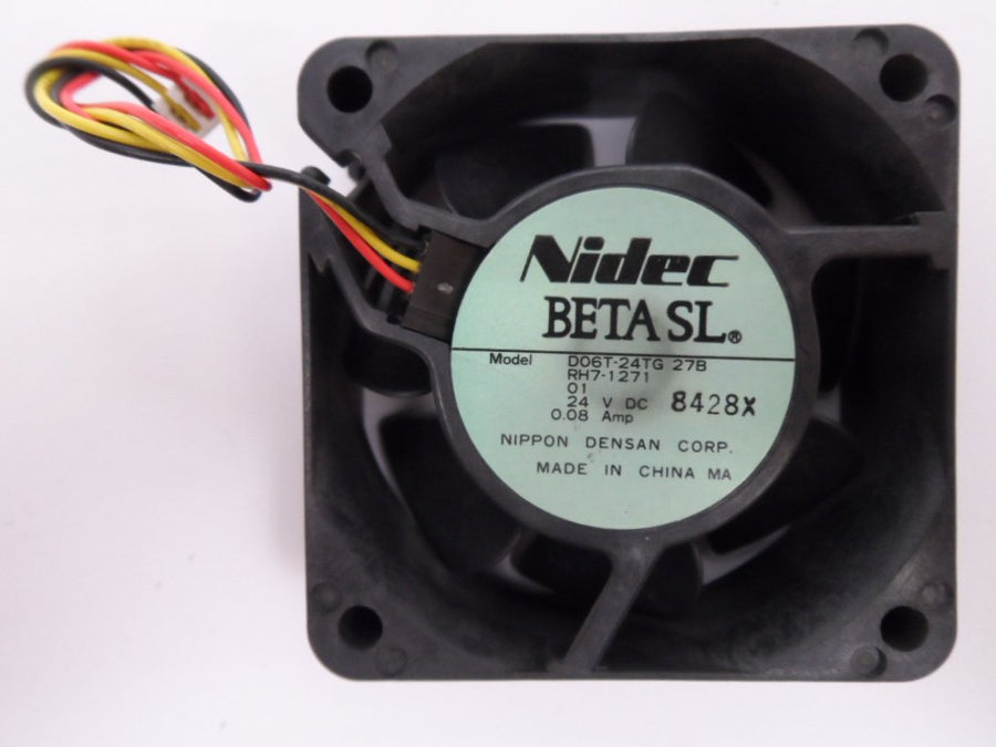 Nidec Beta SL D06T-24TG 27B 24V 0.08A DC Brushless Fan ( RH7-1271 D06T-24TG 27B ) USED