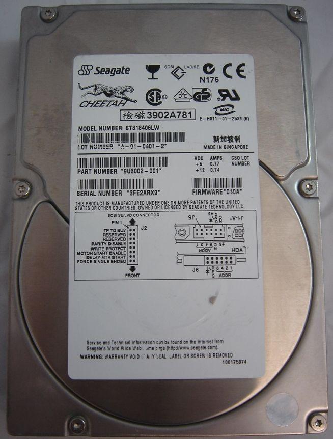 Seagate 18.4GB SCSI 68 Pin 10Krpm 3.5in HDD