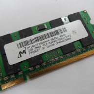 MT16HTF25664HY-667G1 - Micron 2GB 200p PC2-5300 CL5 16c 128x8 DDR2-667 SODIMM - Refurbished