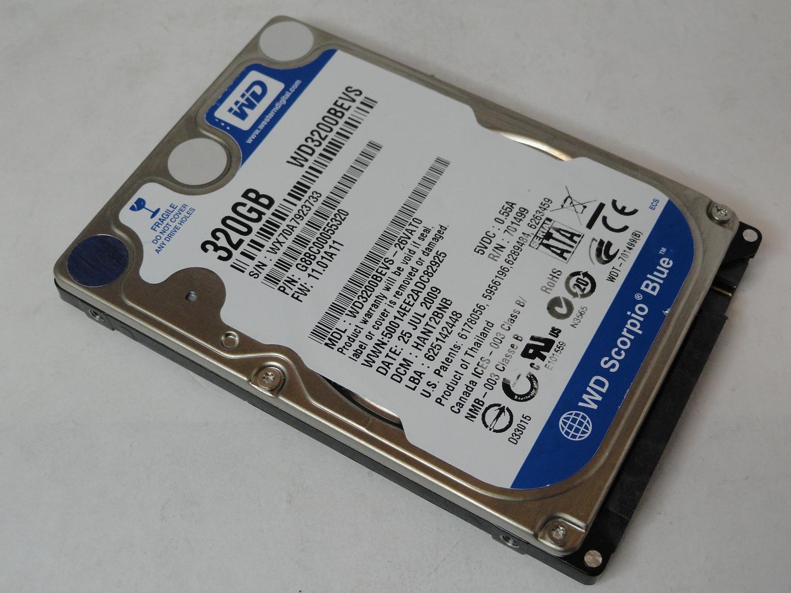 PR22884_G8BC00055320_Western Digital 320Gb SATA 5400rpm 2.5in HDD - Image3