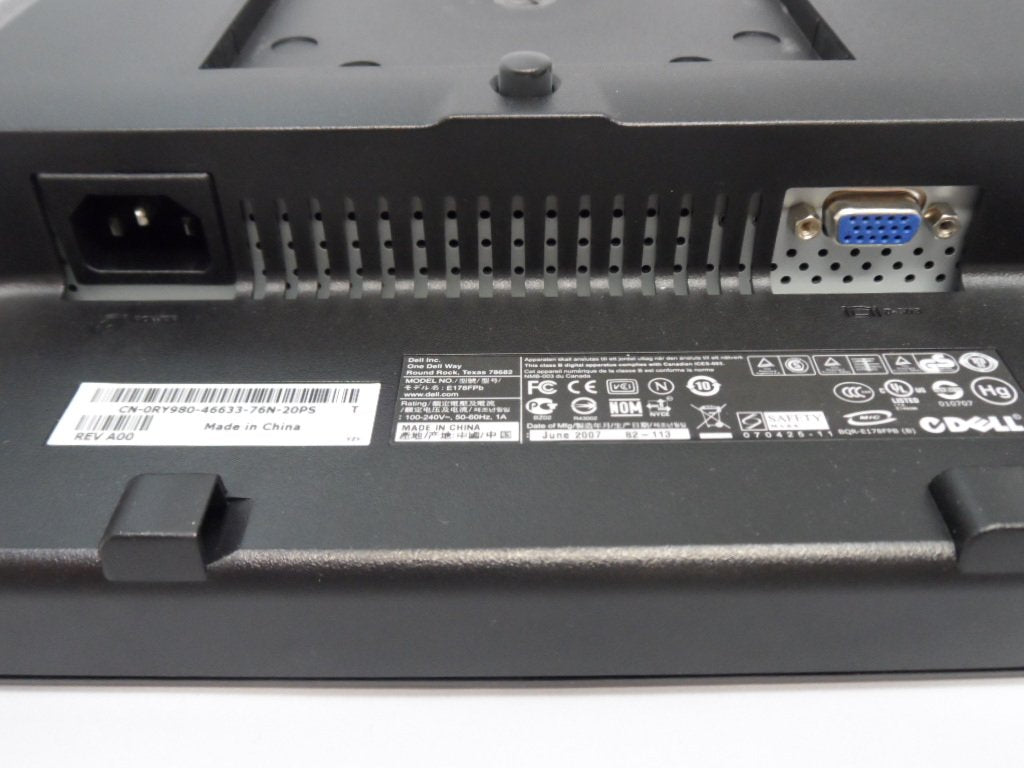 PR11576_RY980_Dell 17" LCD TFT Monitor E178FPB - Image3