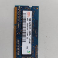 Hynix 1GB PC3-8500 DDR3 non-ECC Unbuffered CL7 204-Pin SoDimm HMT112S6BFR6C-G7