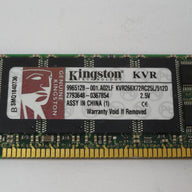 Kingston 512MB PC2100 DDR-266MHz DIMM RAM ( 9965128-001.A02LF KVR266X72RC25L/512D ) REF