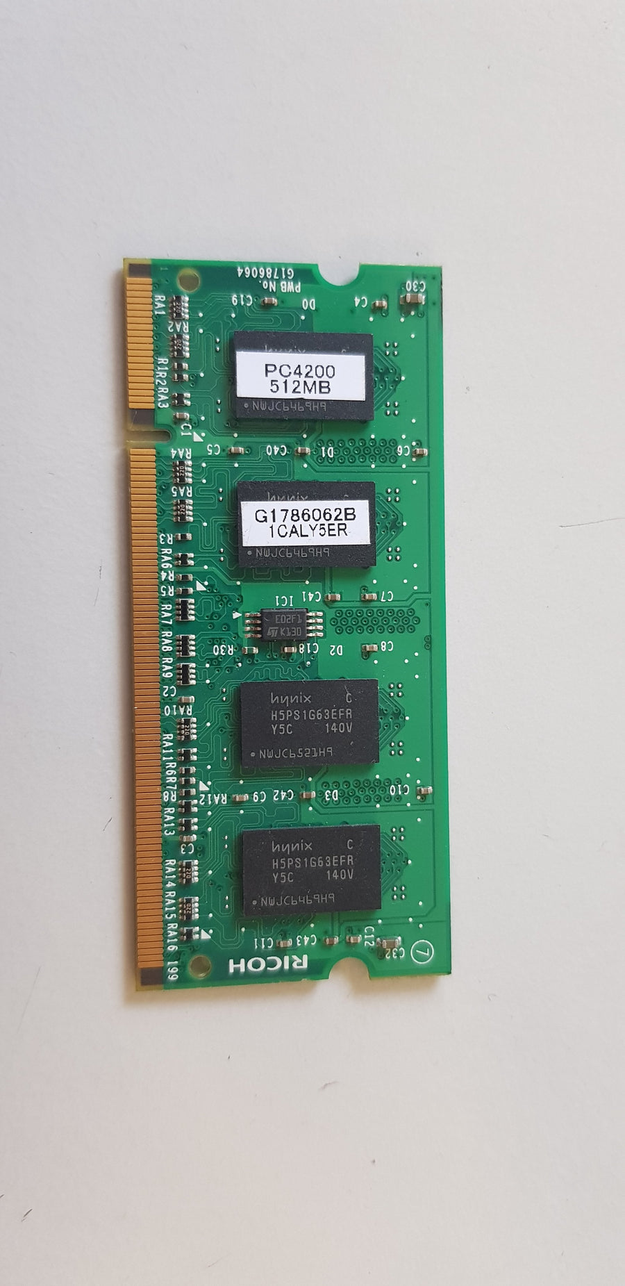 Ricoh 512MB PC4200 RAM RAWCARD Printer Memory (G1786062B)