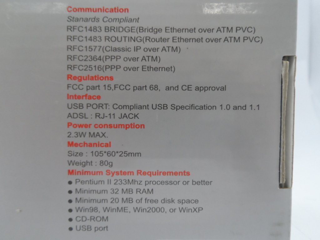 Dynamode High - Speed ADSL USB Modem ( M-ADSL-USB-CW M-ADSL-USB-CW    Dynamode )