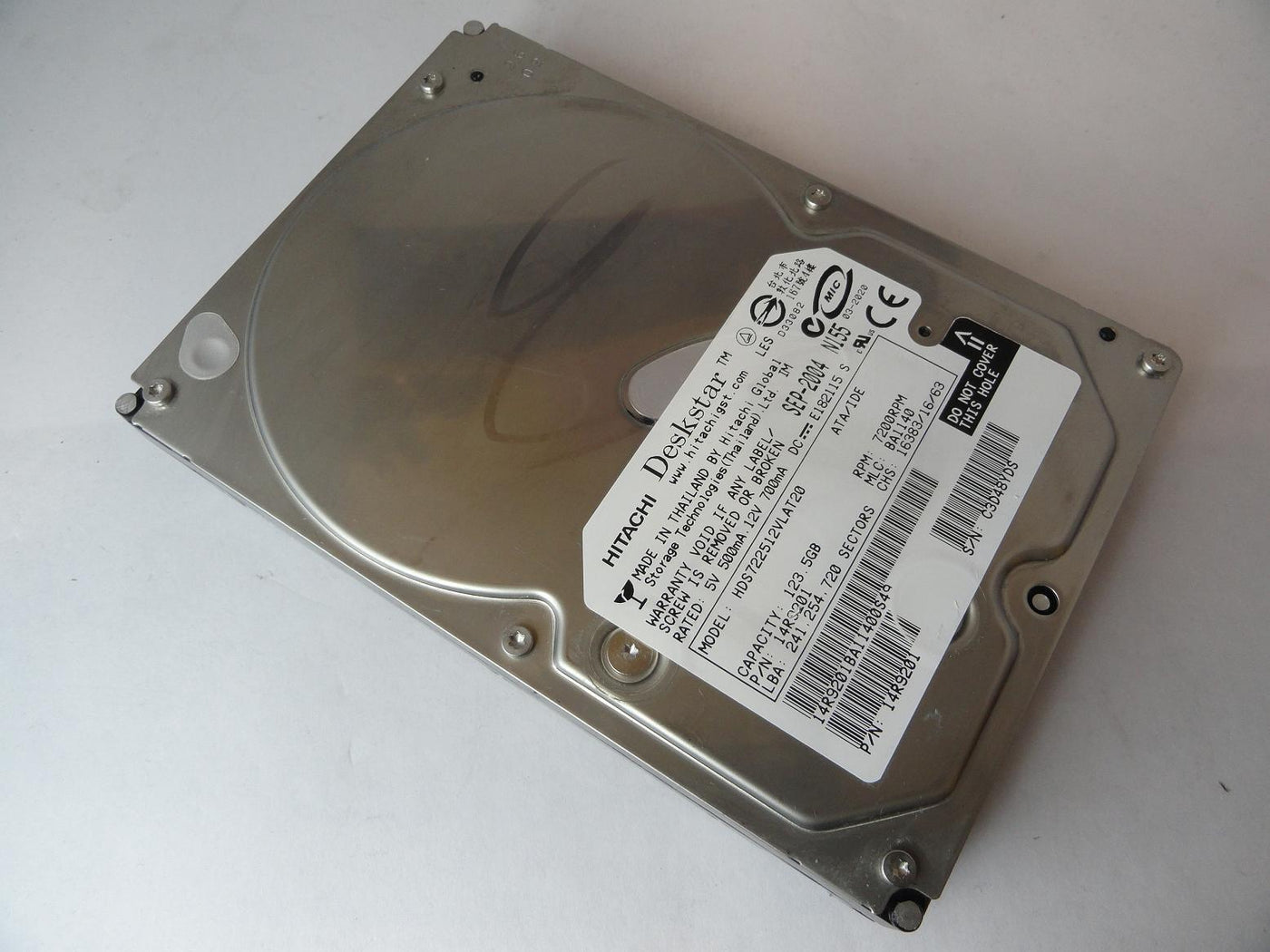 14R9201 - Hitachi 123GB IDE 7200rpm 3.5in Deskstar HDD - Refurbished