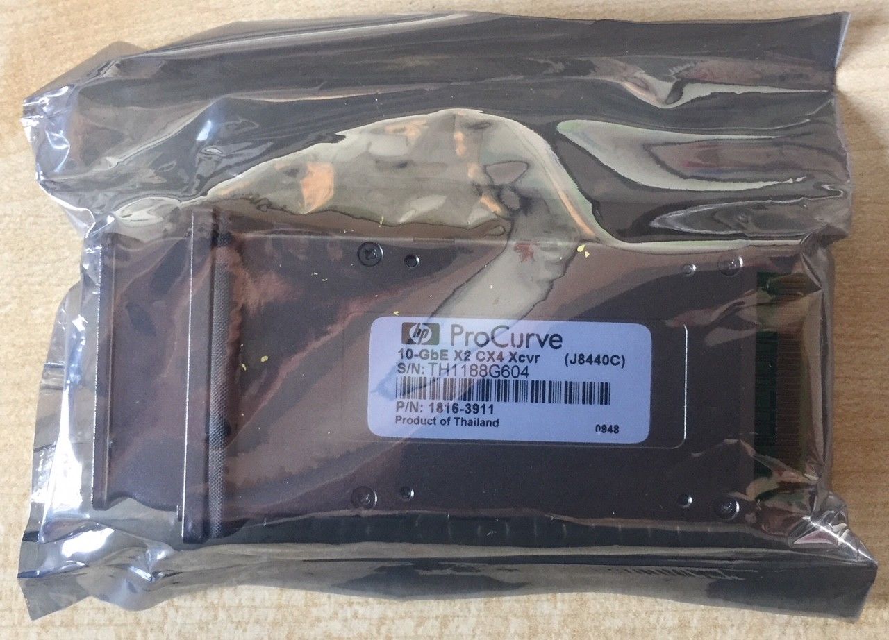 HP Procurve 10GbE x2 CX4 Transceiver Module New (J8440C)