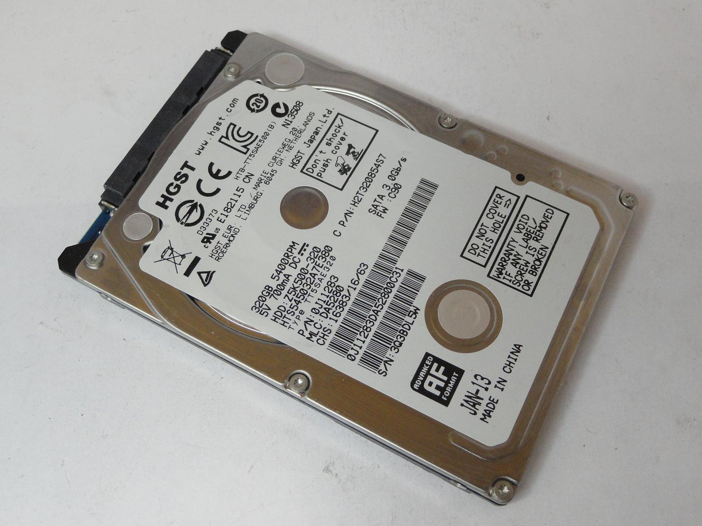 HGST Hitachi 320GB SATA 5400rpm 2.5in HDD