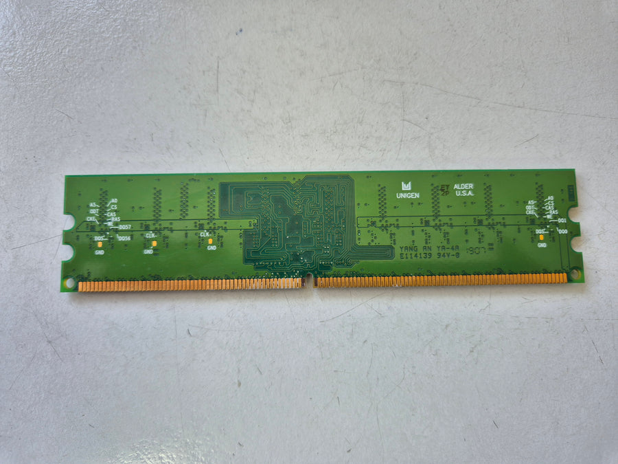 Unigen 512MB PC2-5300 DDR2-667MHz non-ECC Unbuffered CL5 240-Pin DIMM ( UG64T7200L8DU-6AL ) REF