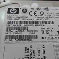 Fujitsu HP 73Gb SCSI 68 Pin 10Krpm 3.5in HDD ( CA06550-B16600HL MAW3073NP 0950-4640 AE314-69101 ) REF
